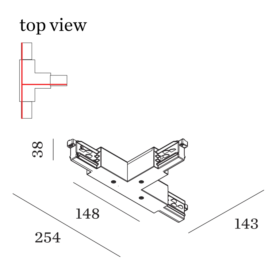 3-Phase Track T-Connector 2.0 - Image 3
