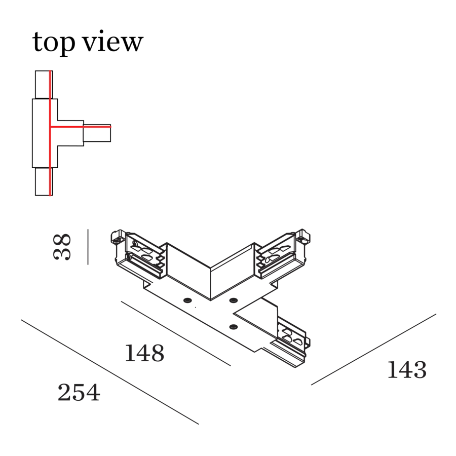 3-Phase Track T-Connector 3.0 - Image 3