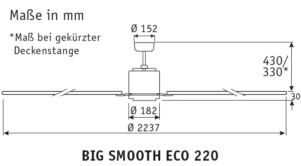 Big Smooth Eco Deckenventilator - Image 2