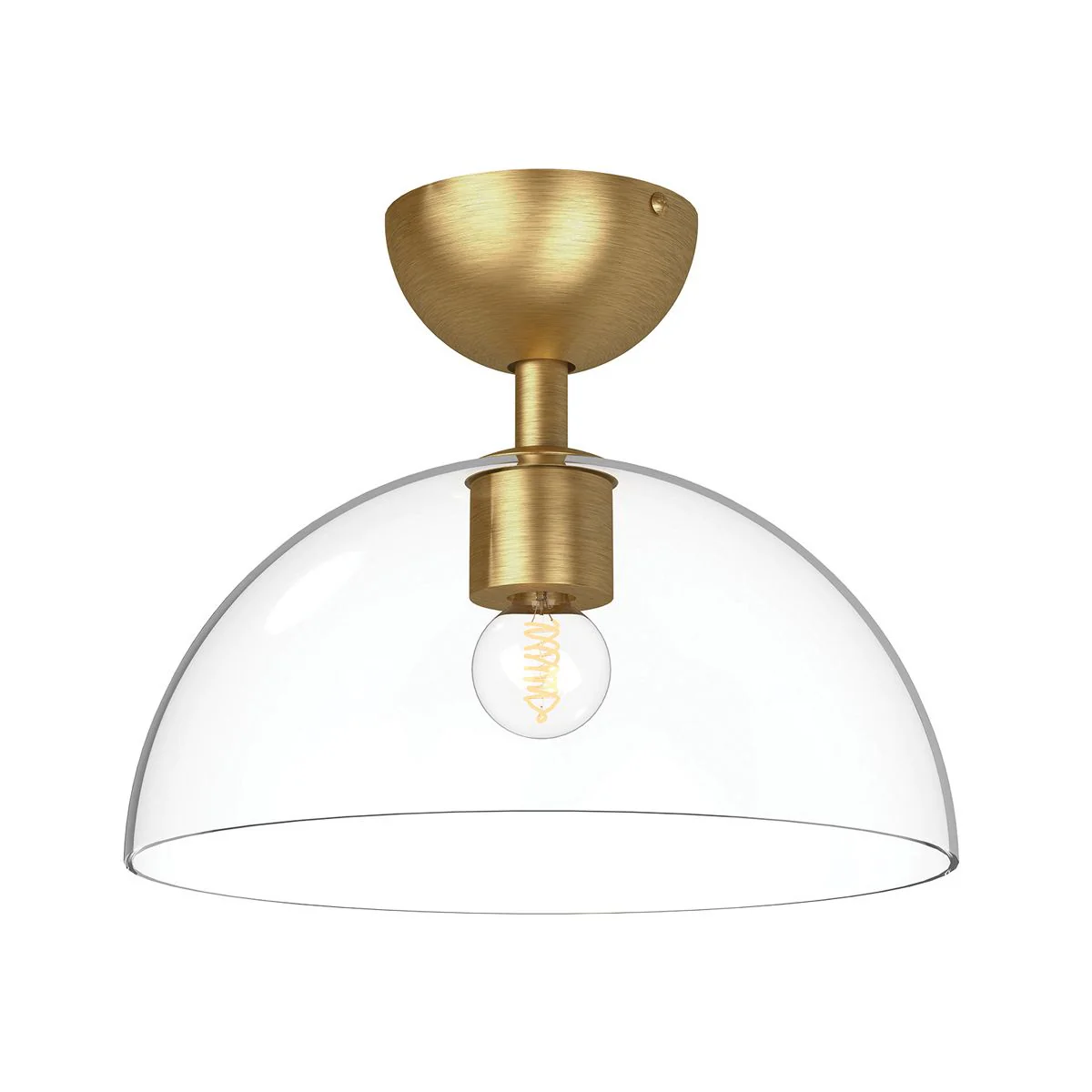 Alora Mood Jude 1 lt Semi Flush Light - Gebürstetes Gold