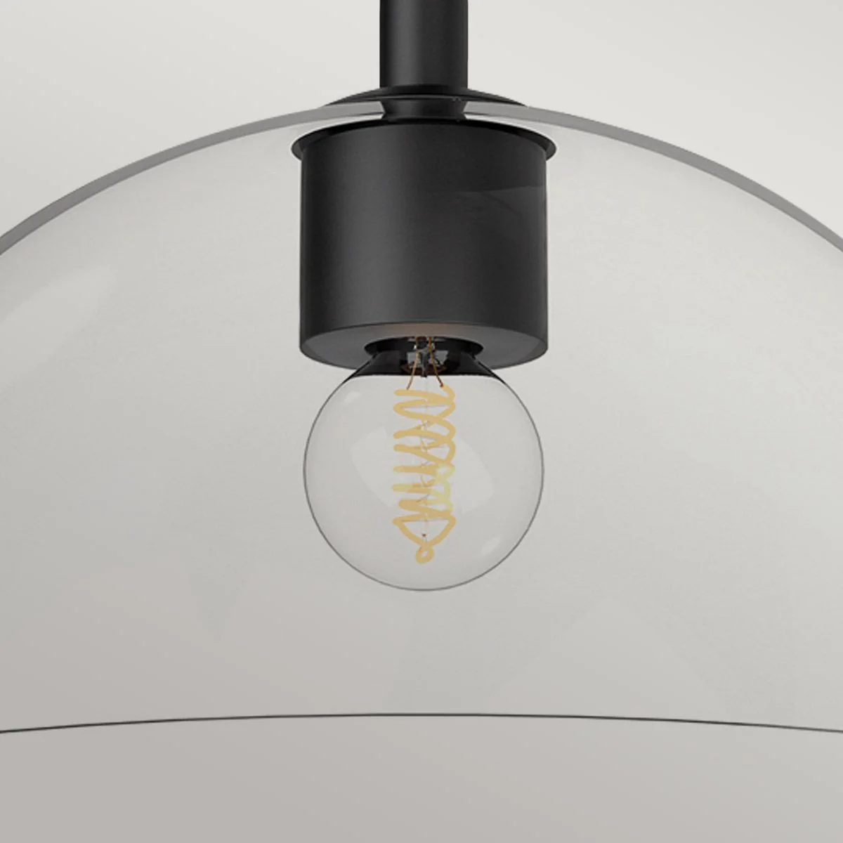 Alora Mood Jude 1 lt Semi Flush Light - Matt Schwarz - Image 2