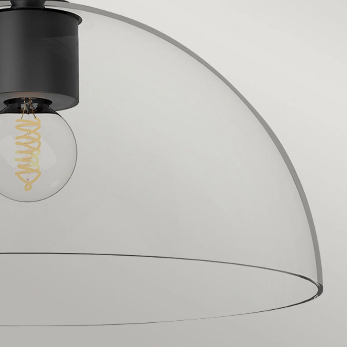 Alora Mood Jude 1 lt Semi Flush Light - Matt Schwarz - Image 4