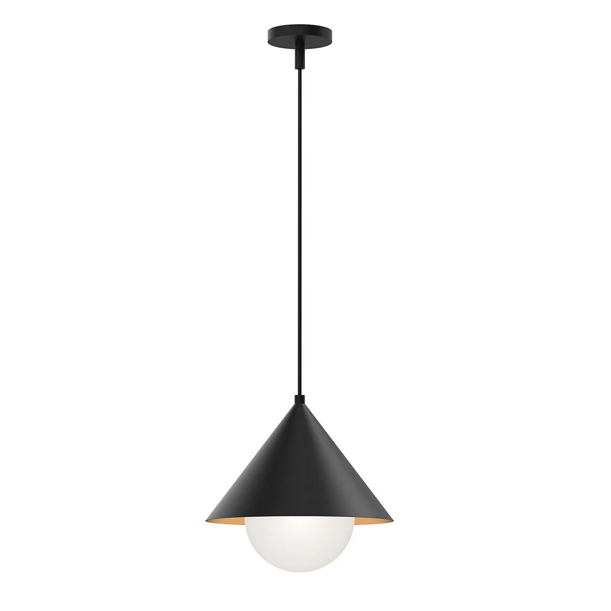 Alora Mood Remyck 1 lt Pendelleuchte - Mattschwarz