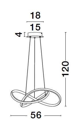 AMARA Pendelleuchte 28 Watt 560 mm 3000 Kelvin - Image 10