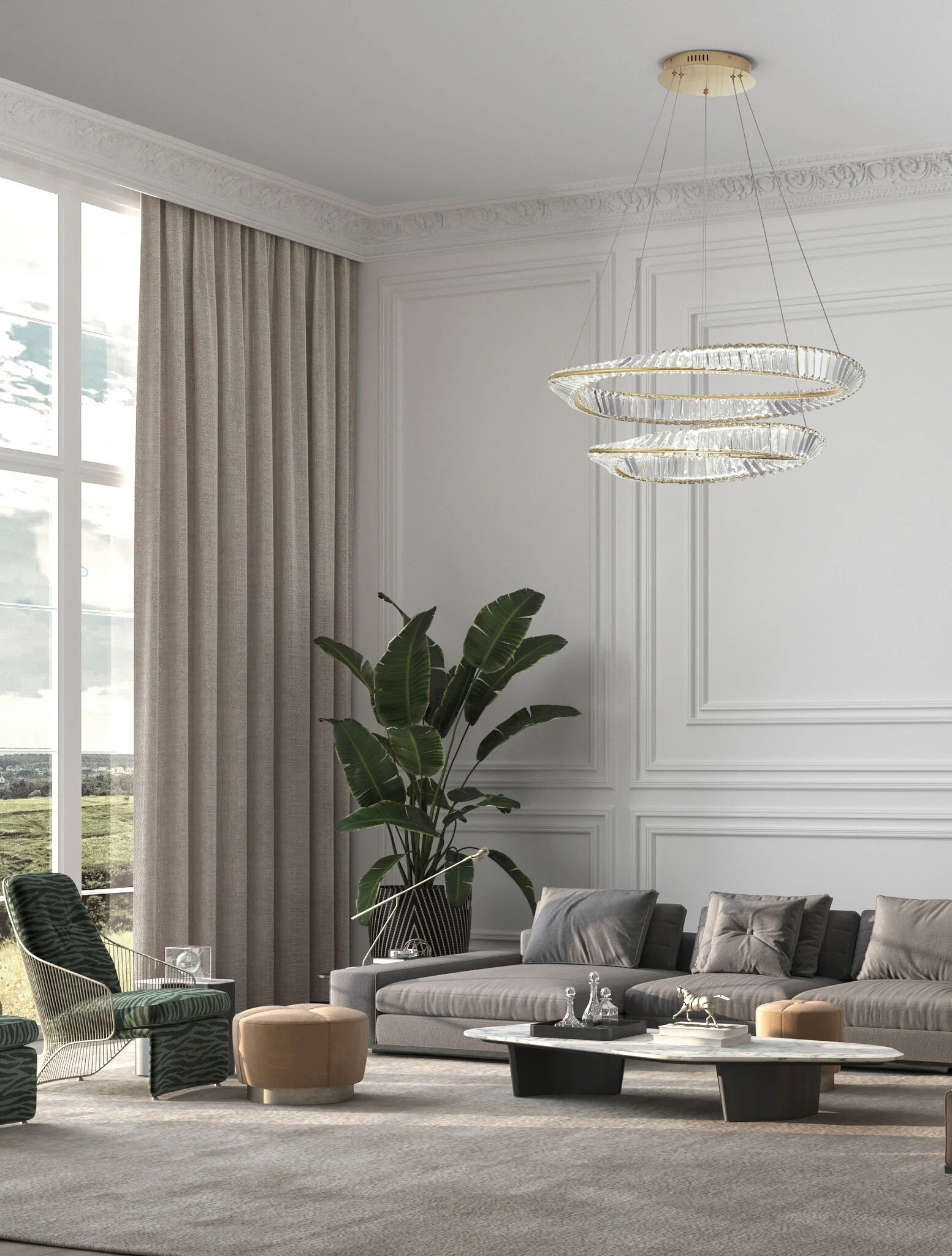 AURELIA Pendelleuchte 72 Watt 800 mm 3500 Kelvin dimmbar