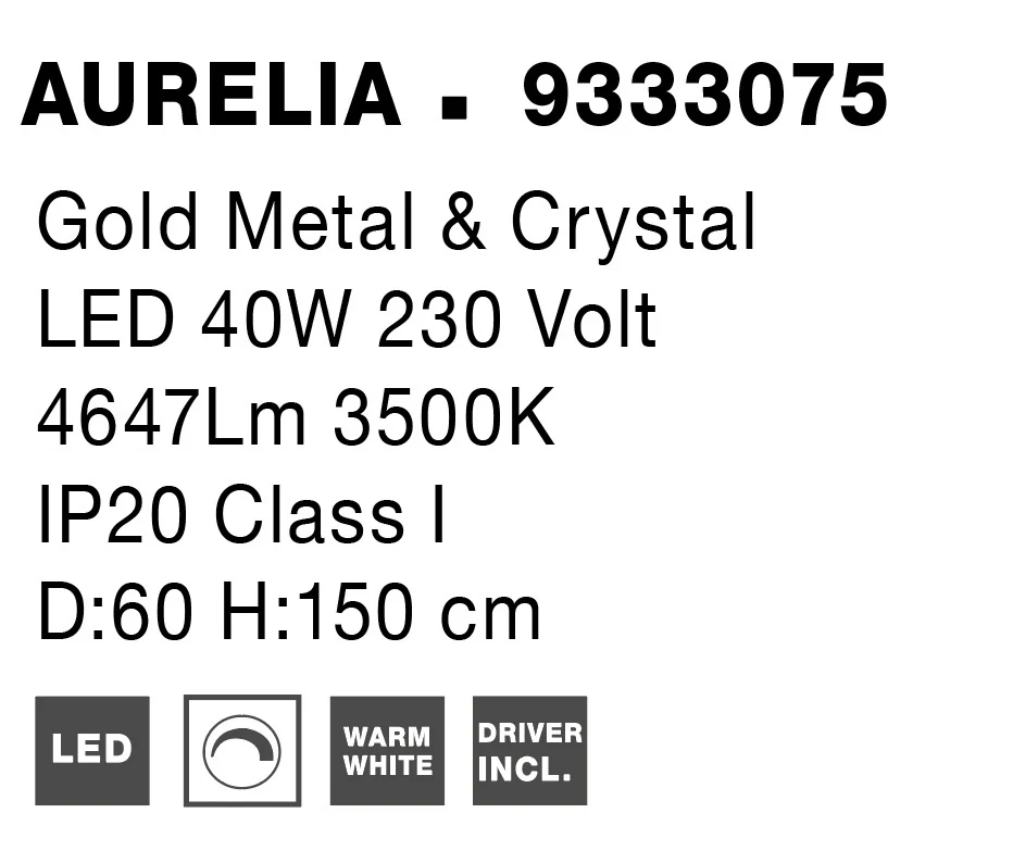 AURELIA Pendelleuchte 41 Watt 600 mm 3500 Kelvin dimmbar - Image 9