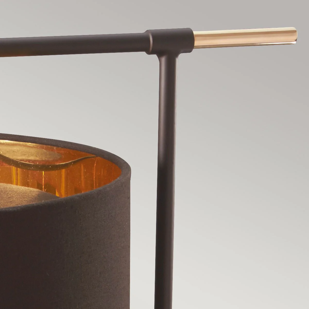 Balance 1-flammige Tischlampe - Braun/Poliertes Messing mit braunem Schirm - Image 4