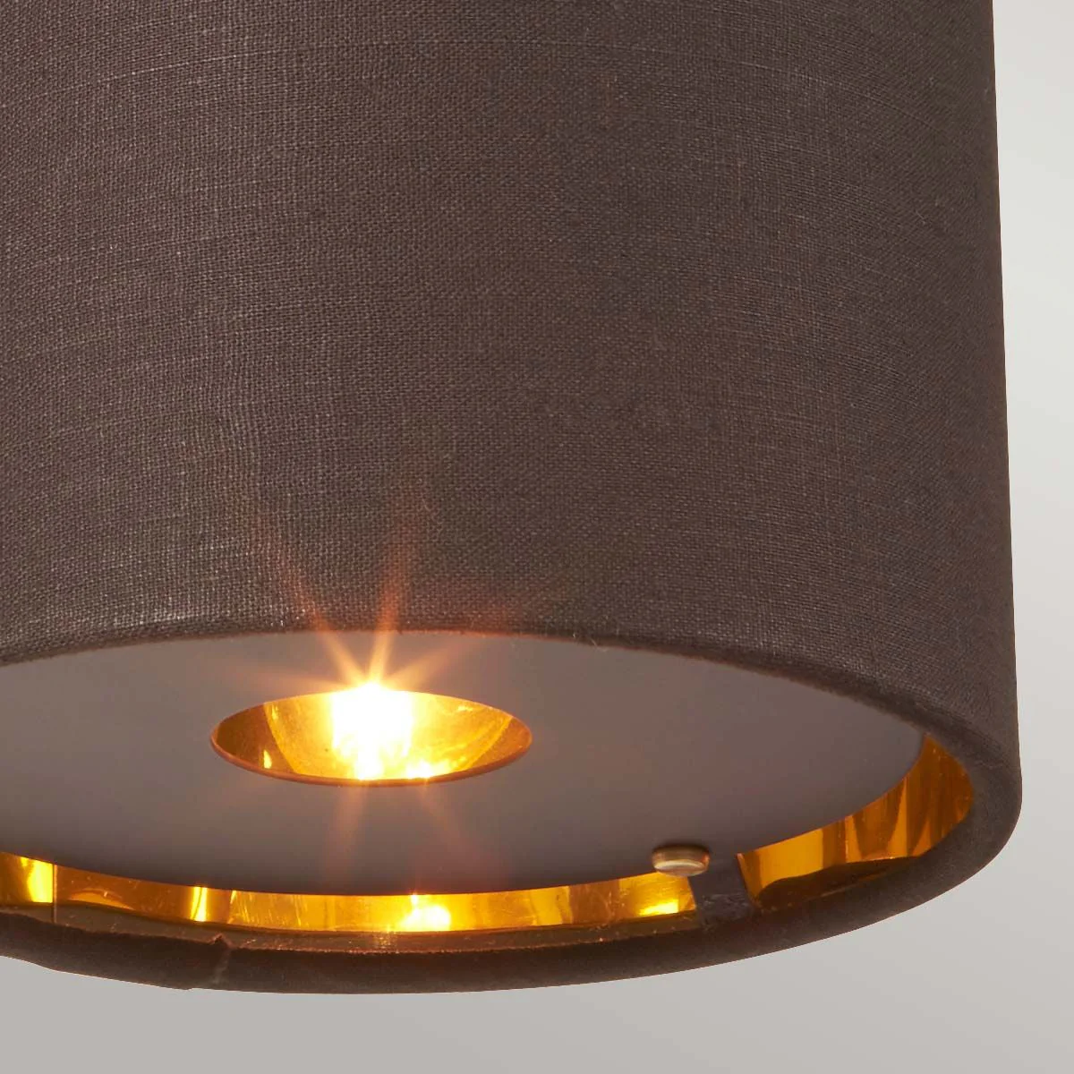 Balance 1-flammige Wandleuchte - Braun/Messing poliert mit braunem Schirm - Image 5