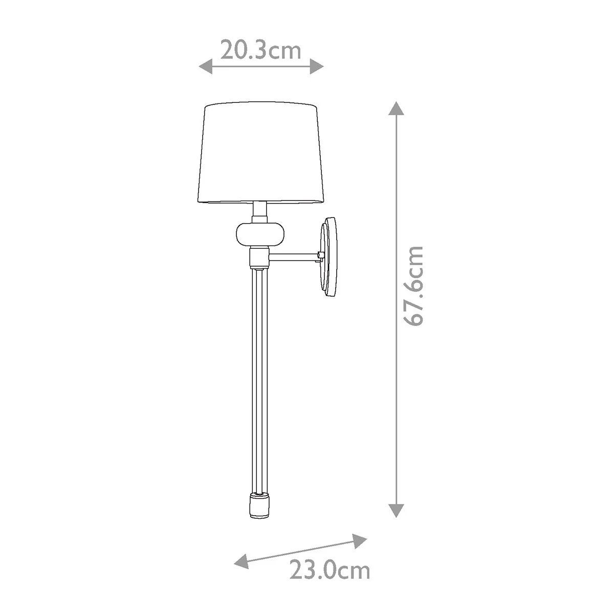 Barbour 1-flammige Wandleuchte - Poliertes Nickel - Image 7