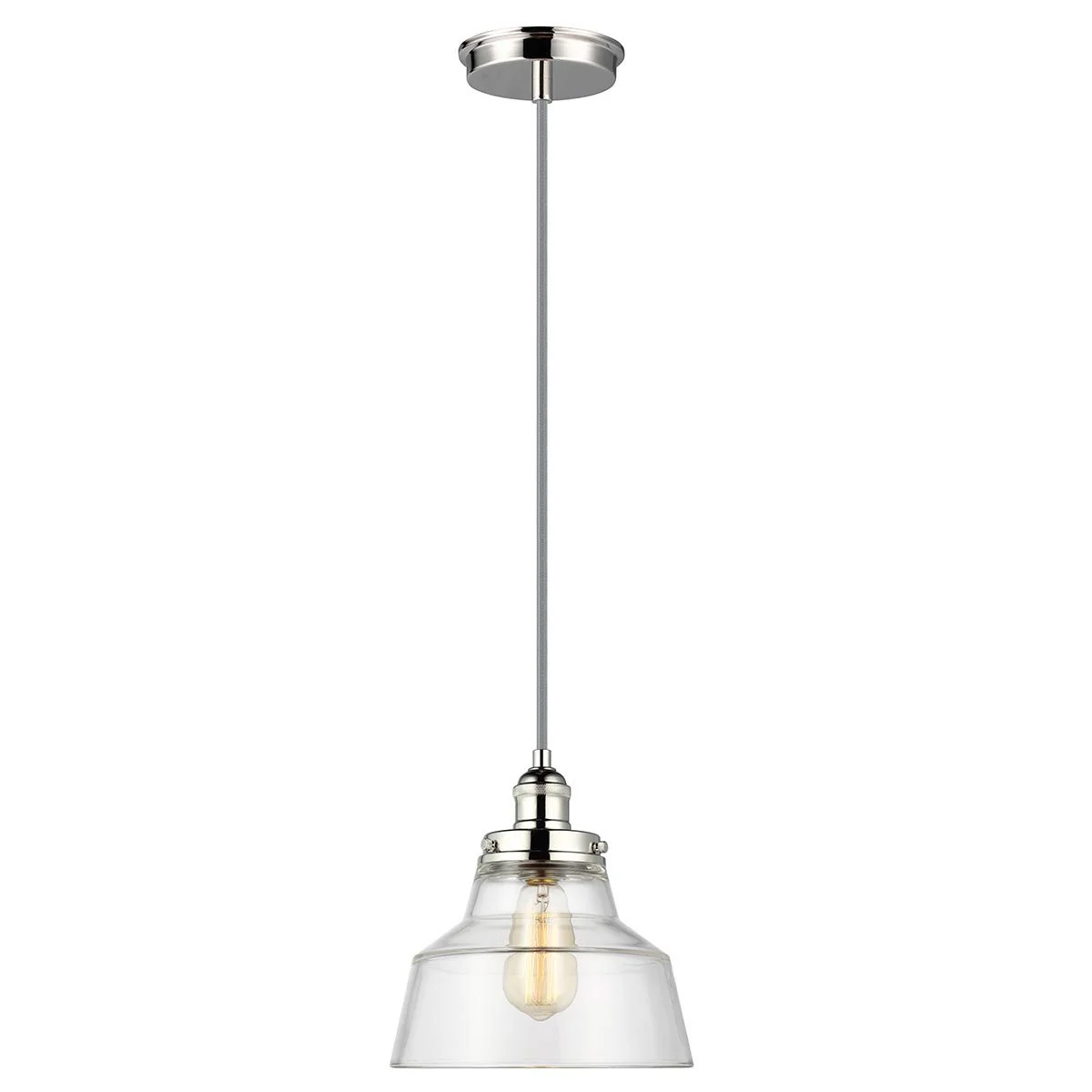 Baskin 1-flammige Pendelleuchte - Poliertes Nickel - Image 6