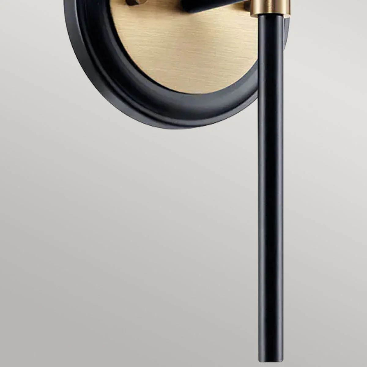 Benno 1 l Wandleuchte - Schwarz & Champagnerbronze - Image 3