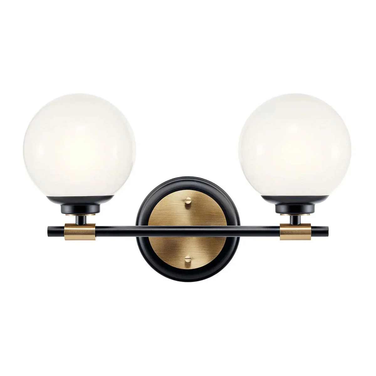 Benno 2 l Wandleuchte - Schwarz & Champagnerbronze - Image 6