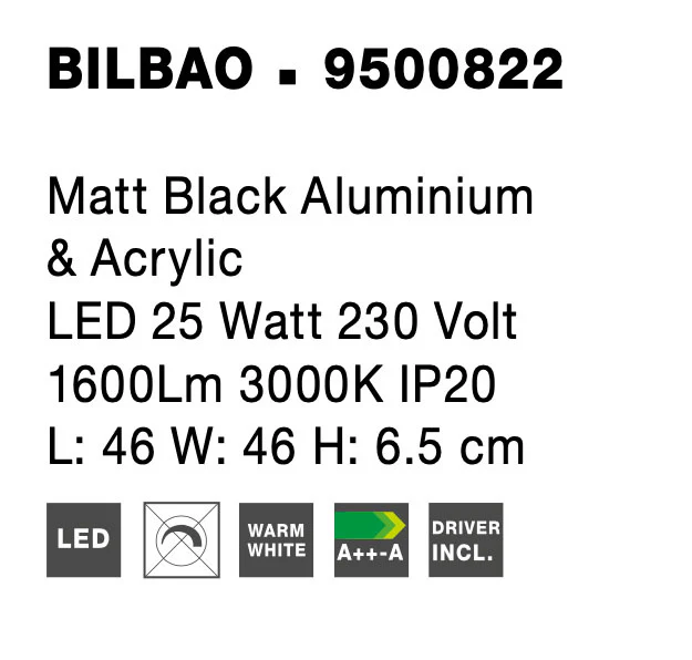 BILBAO Deckenaufbauleuchte 25 Watt 460 mm 3000 Kelvin - Image 6