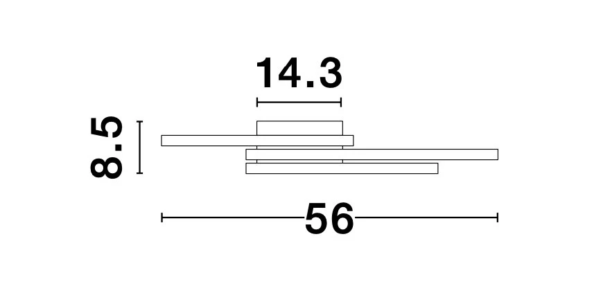 BILBAO Deckenaufbauleuchte 42 Watt 560 mm 3000 Kelvin - Image 7