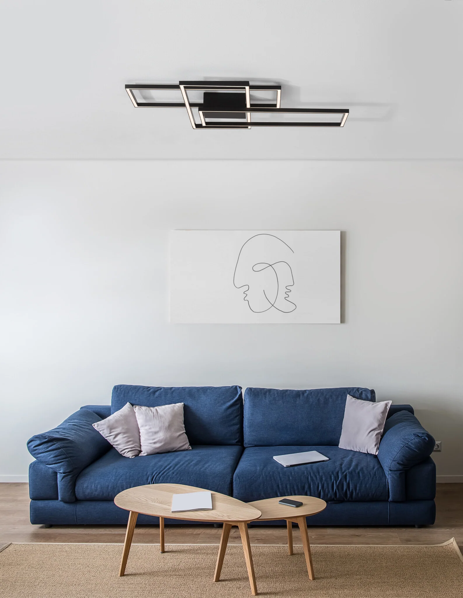 BILBAO Deckenaufbauleuchte 55 Watt 900 mm 3000 Kelvin dimmbar