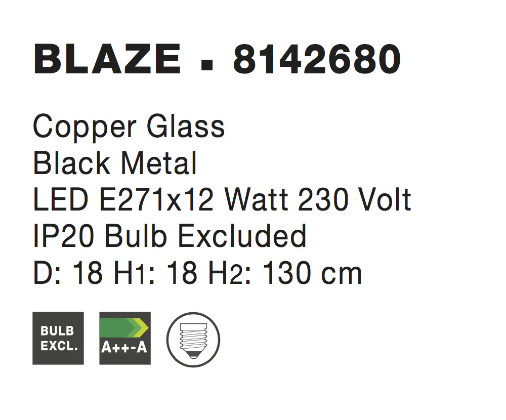 BLAZE Pendelleuchte  180 mm dimmbar - Image 2