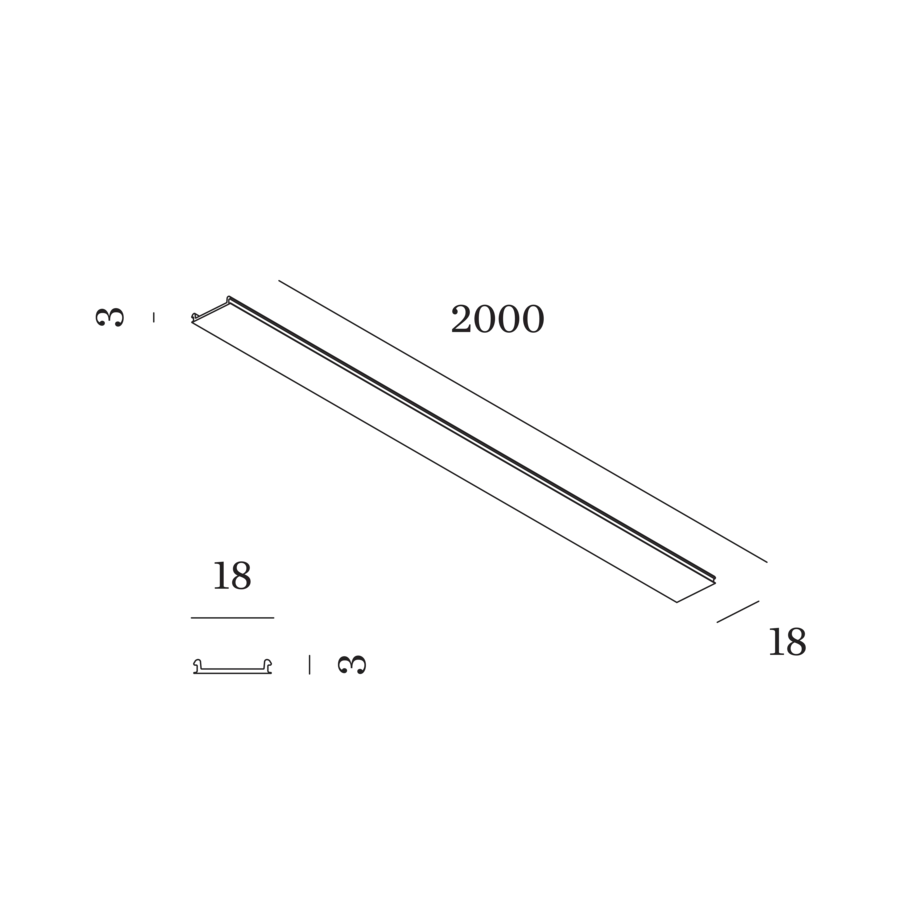 Blindabdeckung 2m Strex System