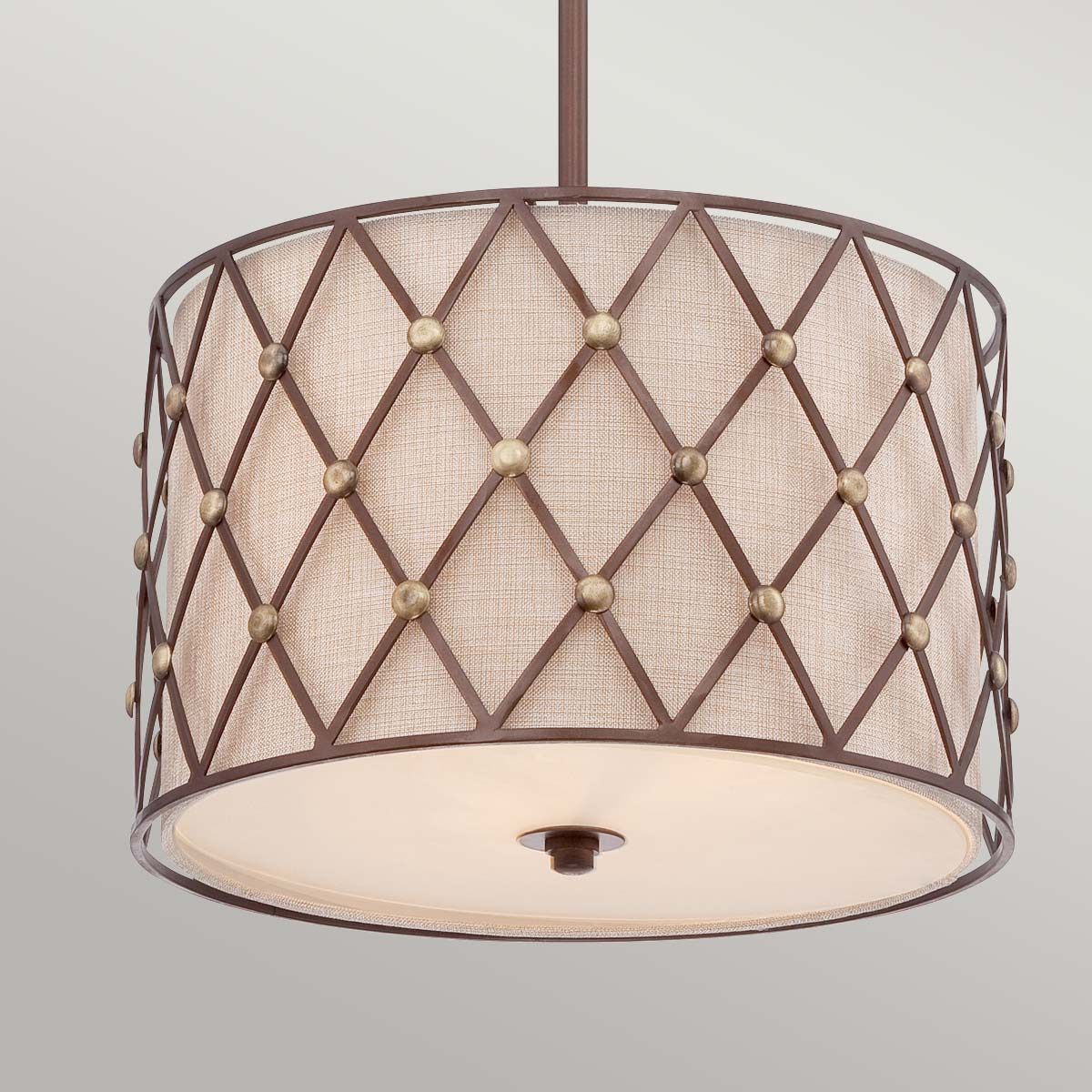 Braune Gitter-Pendelleuchte mit 3 mittleren Lichtern - Copper Canyon - Image 4
