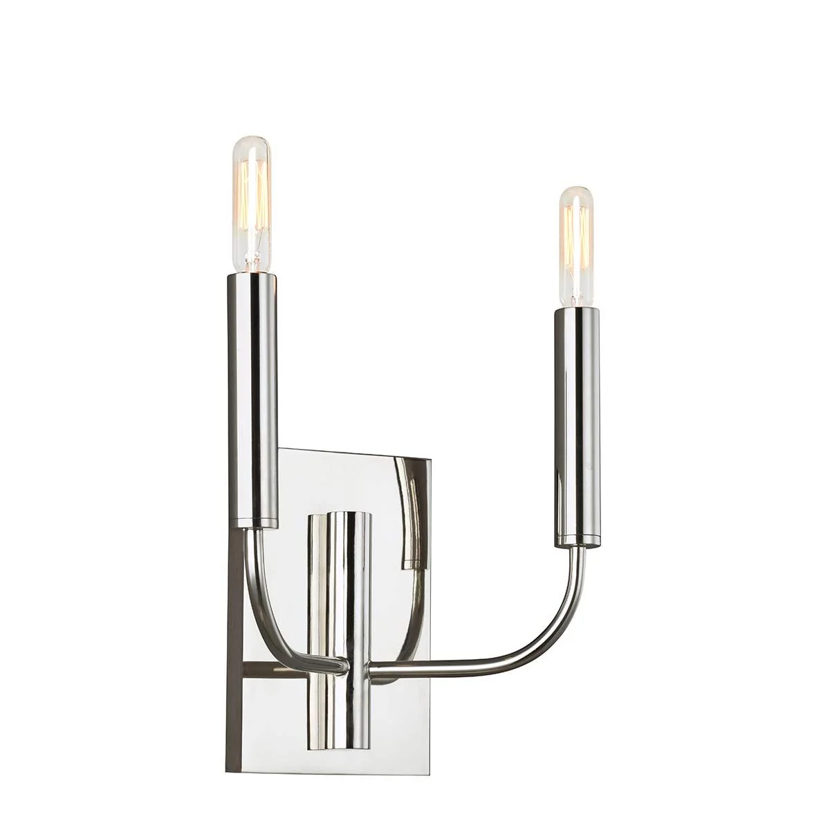 Brianna 2-flammige Wandleuchte - Poliertes Nickel - Image 6
