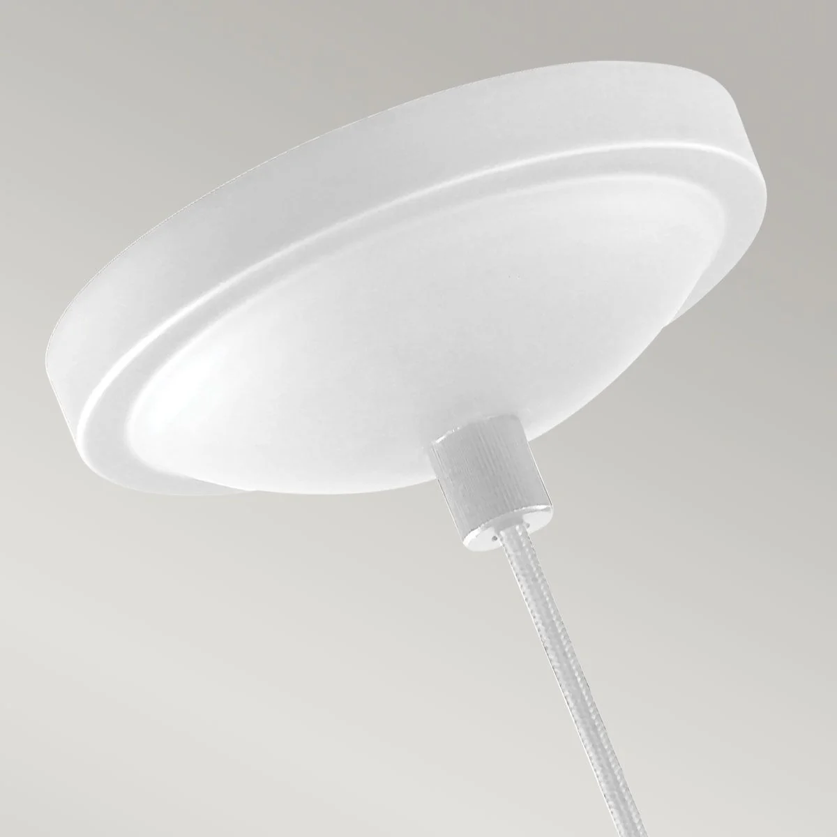 Brynne 1-flammige mittelgroße LED-Pendelleuchte - Poliertes Nickel - Flachweiß/Chrom - Image 4