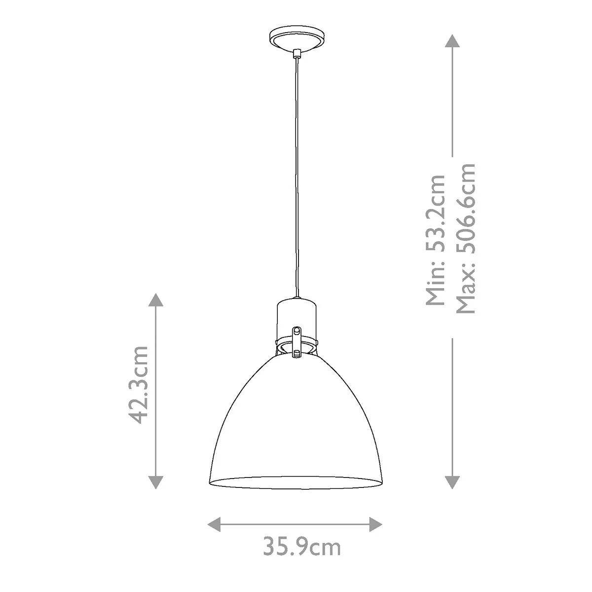 Brynne 1-flammige mittelgroße LED-Pendelleuchte - Poliertes Nickel - Flachweiß/Chrom - Image 5