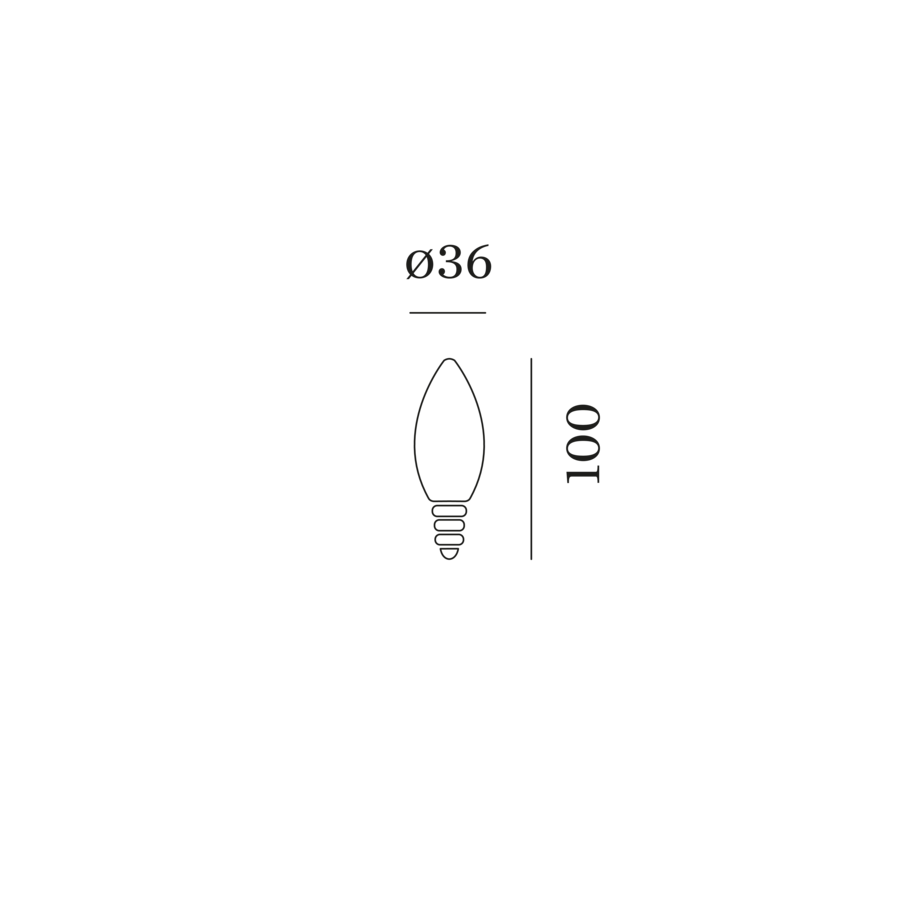 C35 LED Lampe 2700K | E14 - Image 2