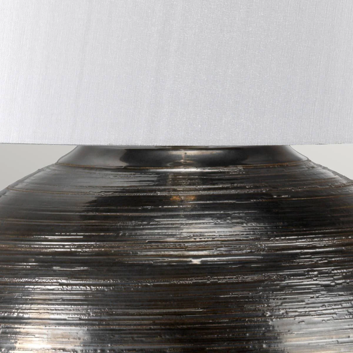 Caesar 1-flammige Tischlampe - Silber mit silbernem Schirm - Image 5