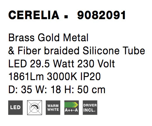 CERELIA Wandaufbauleuchte 29.5 Watt 350 mm 3000 Kelvin - Image 6