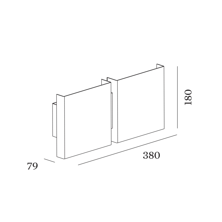 CG SQUARE 2G BIG Wandlampe - Image 3