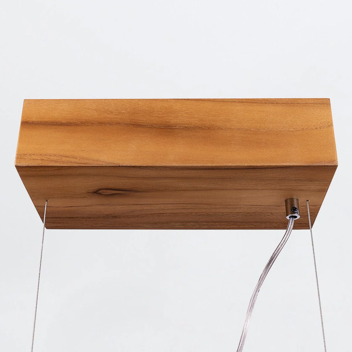 Clean LED-Pendelleuchte aus Teakholz - Image 6