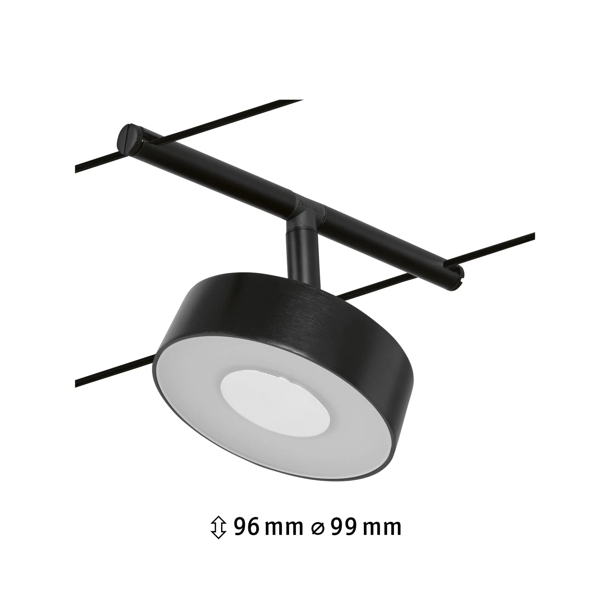 CorDuo Circle Einzelspot 180lm 5W 3000K 12V Schwarz matt - Image 2