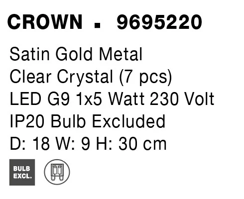 CROWN Wandaufbauleuchte 180 mm dimmbar - Image 9