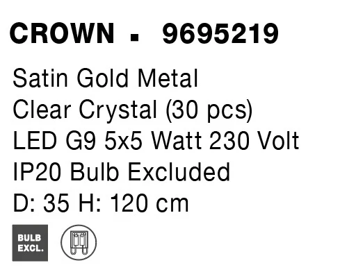 CROWN Pendelleuchte  350 mm dimmbar - Image 8