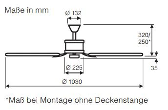 Deckenventilator Eco Elements 103 - Image 2