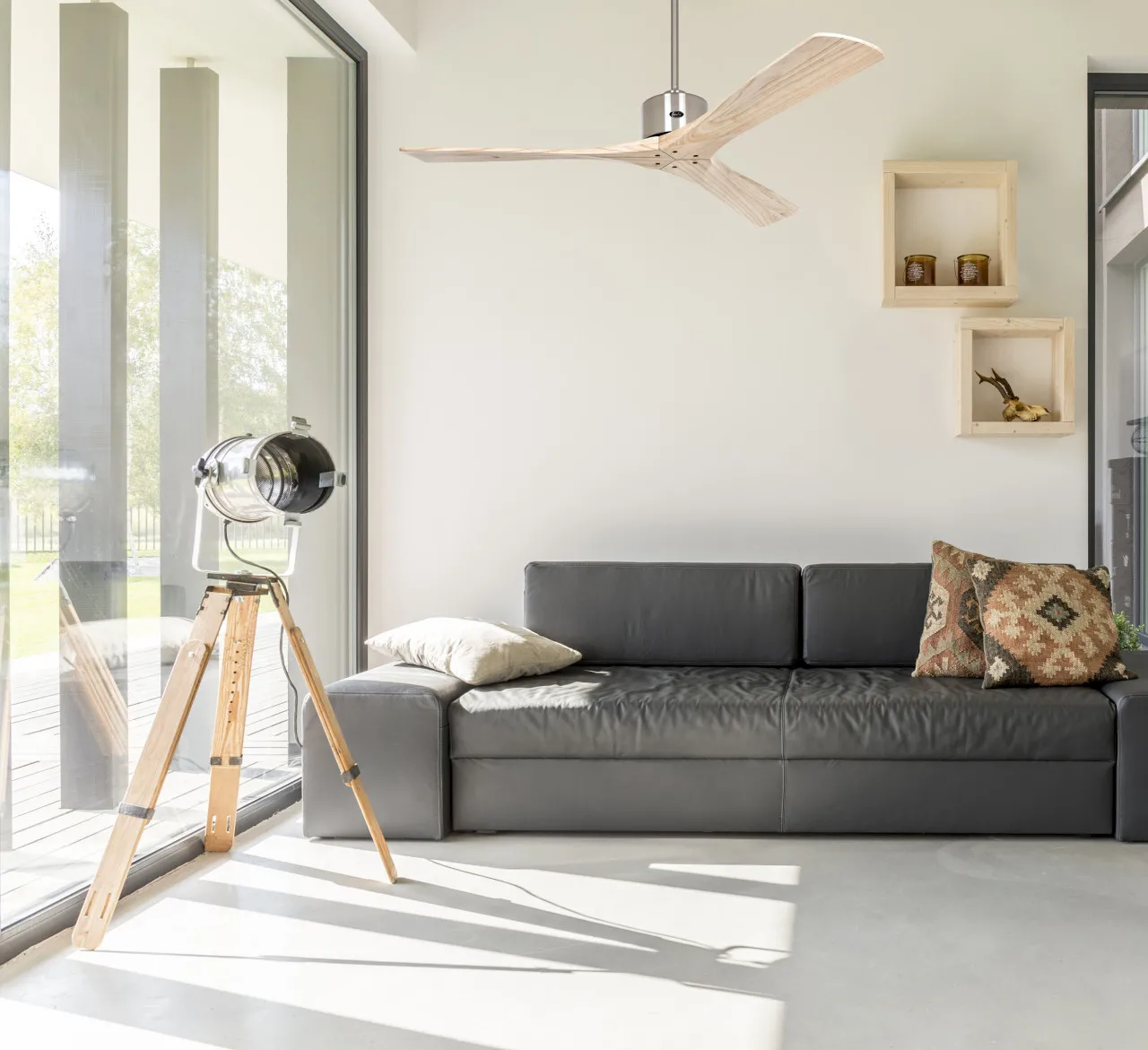 Deckenventilator Macau Massivholz - Image 3