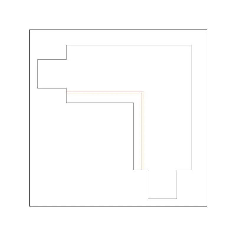 DOTLUX 3 Phasen-Eckverbinder 90°, links, weiss - Image 2