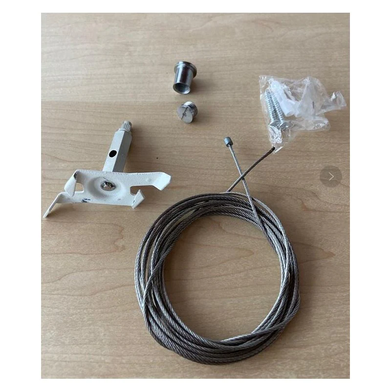 DOTLUX 3 Phasen-Schienenabhängungsset PRO, 1,5 m. Draht, weiss