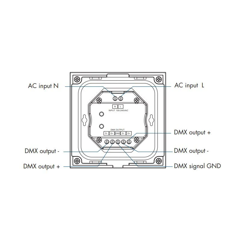 DOTLUX 4Zonen Touchpanel für zweifarbige Empfänger DMX/Fusion-Technologie - Image 3