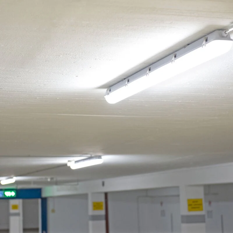 DOTLUX LED-Feuchtraumleuchte MISTRALsensor IP66 1540mm 39W Powerselect 4000K gefrostet mit Radarsensor - Image 8