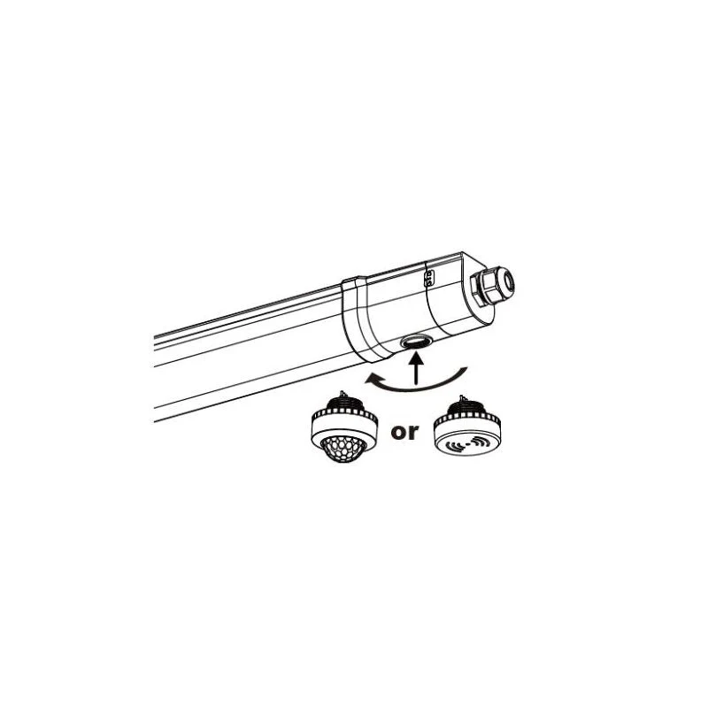 DOTLUX LED-Feuchtraumleuchte MISTRALsmart 22W/30W 4000K POWERselect IP65 1200mm durchverdrahtet - Image 14