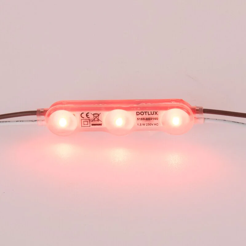 DOTLUX LED-Modul ACplus 1,5W 160° IP67 rot 100er Kette - Image 2