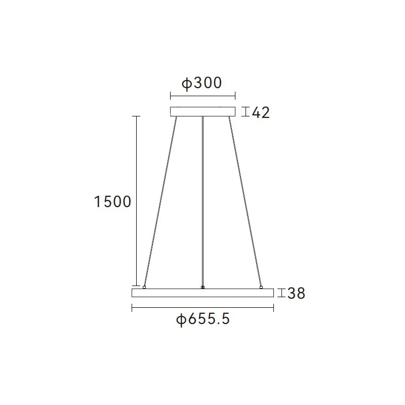DOTLUX LED-Pendelleuchte AURA 4000 Kelvin rund DALI-2 - Image 7