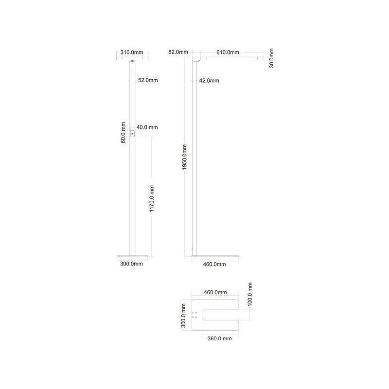 DOTLUX LED-Stehleuchte STUDIObutler 80W 4000K dimmbar silber - Image 7