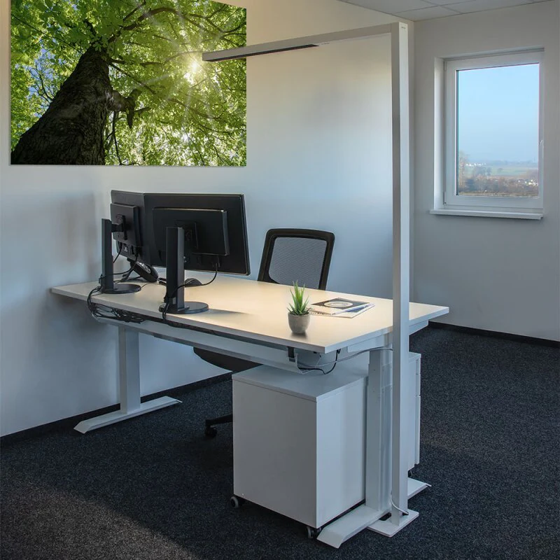 DOTLUX LED-Stehleuchte STYLEbutler 80W 4000K tageslichtabhängige Dimmung weiß - Image 2