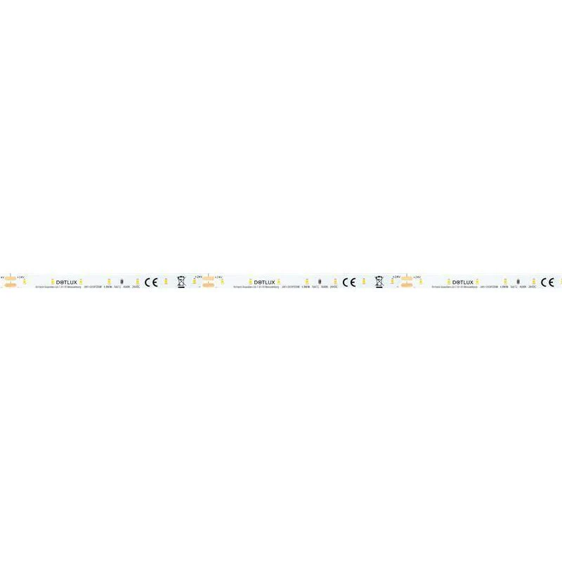 DOTLUX LED-Streifen 24W 8mm 4000K IP20 5m-Rolle inkl. 50cm Anschlusskabel beidseitig