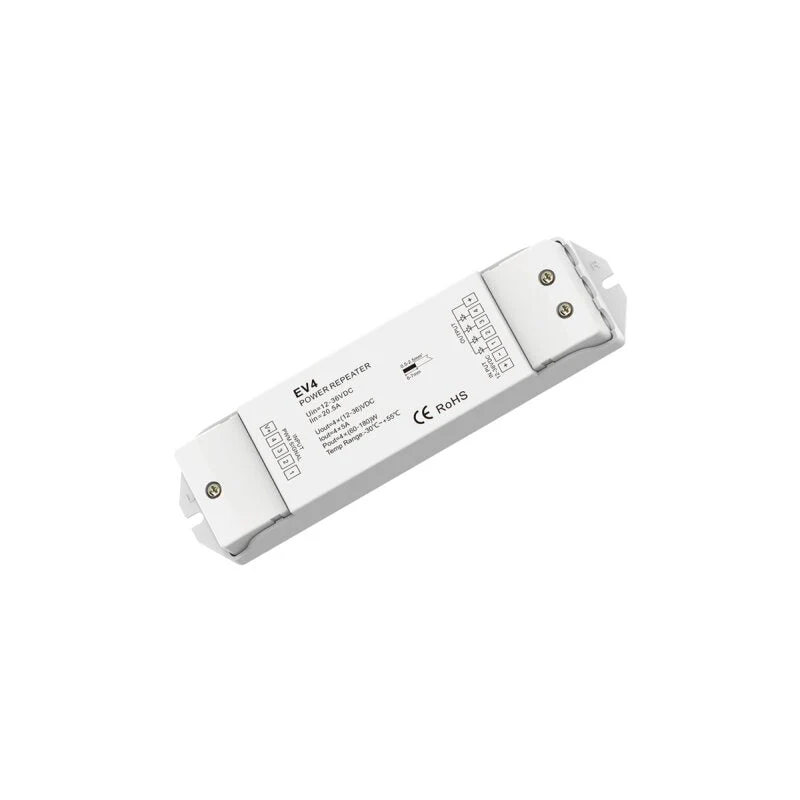 DOTLUX LED-Verstärker max. 720W für mehrfarbige LED-Streifen 4 Kanäle 4x5 A (12-36V)