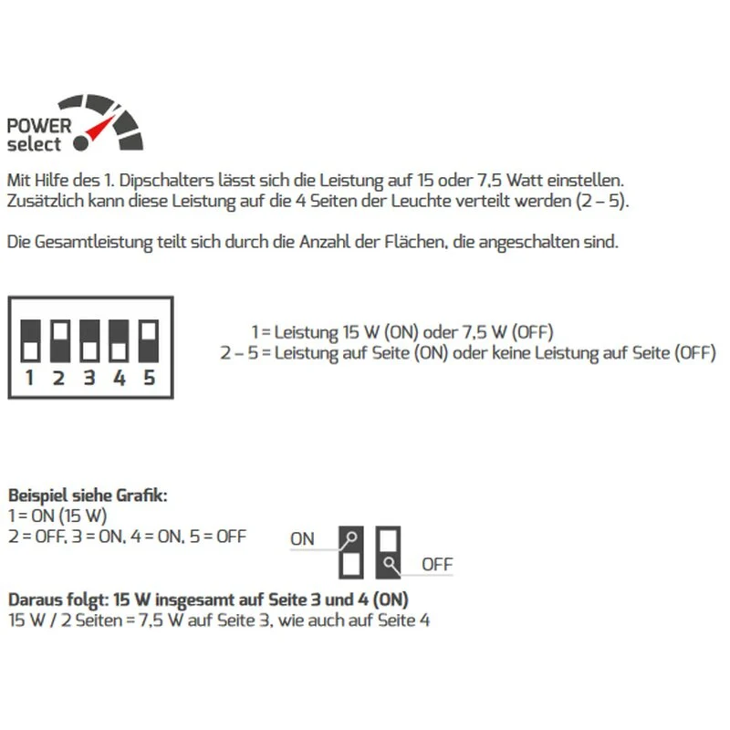 DOTLUX LED-Wandleuchte WAY 15cm 7,5/15W 3000K Wandaufbauleuchte - Image 3