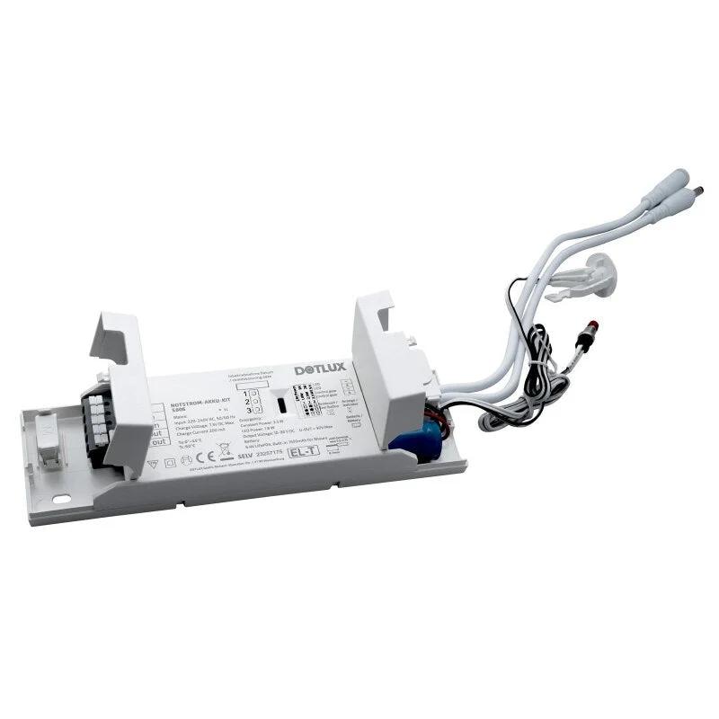 DOTLUX NOTSTROM AKKU-KITexit 1,9W/0,8W Konstanleistung 3/8h für konstantstrombetriebene LED-Leuchten mit ext.Testknopf LifePO4 6.4V mit Selbsttest - Image 2