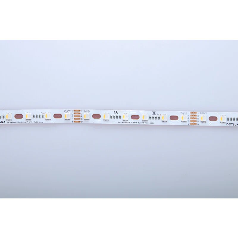 DOTLUX RGBW CURVE LED-Streifen 96W 12mm IP20 5m-Rolle inkl. 50cm Anschlusskabel beidseitig
