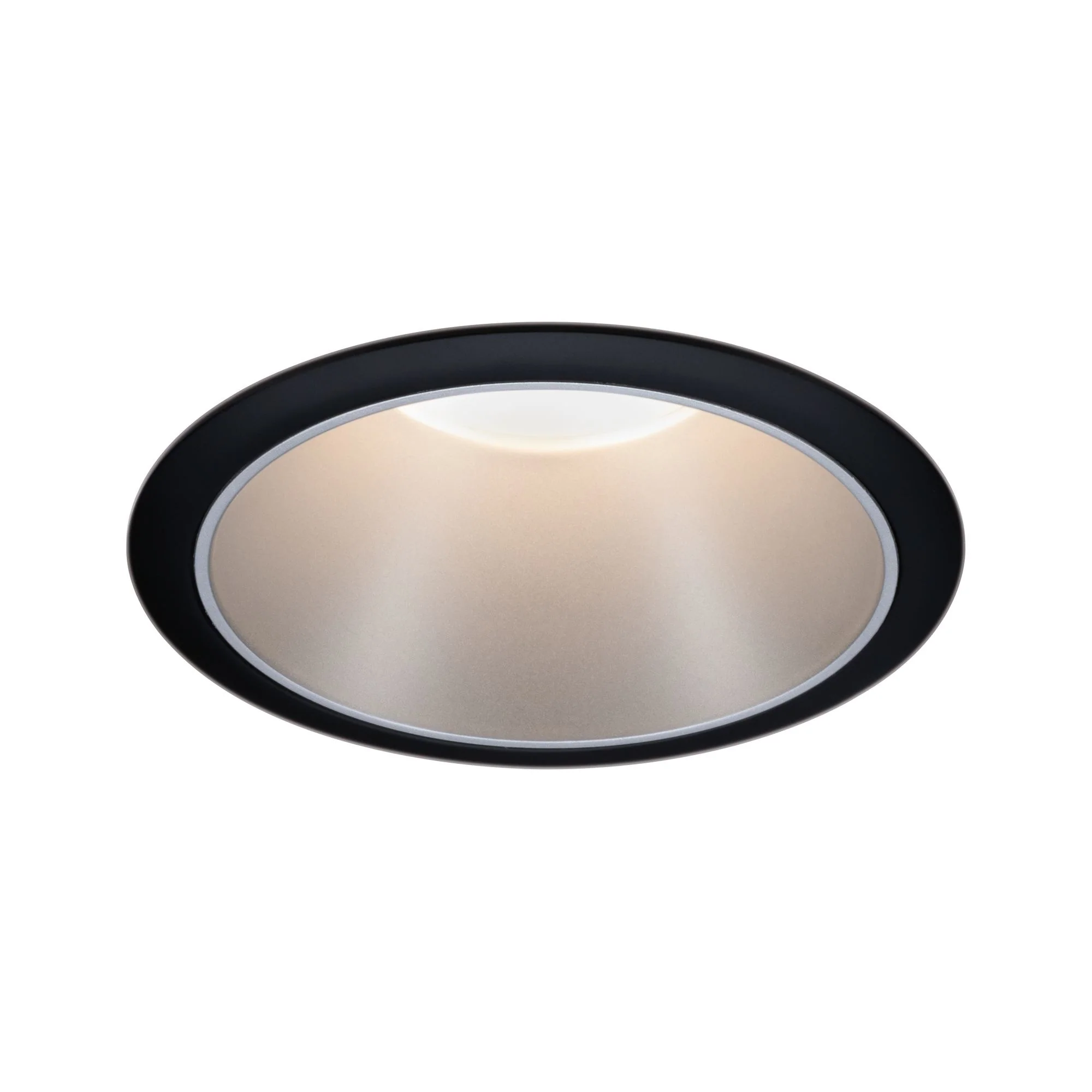 EBL Set Cole Coin 3StepDim rd starr LED 1x6,5W 2700K 230V schwarz/silber mt/Kst Einbaustrahler